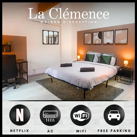 Holiday home La Clemence - Netflix - Free Parking